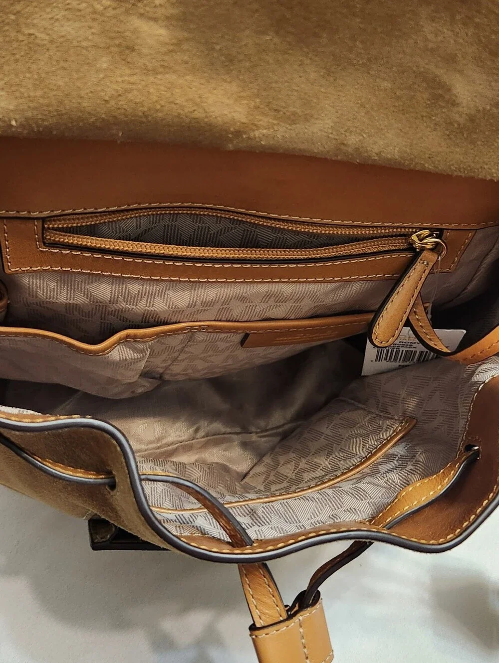 MICHAEL Michael Kors Romy Leather Desert Medium Backpack